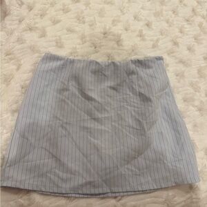 Striped Mini Skirt - Blue